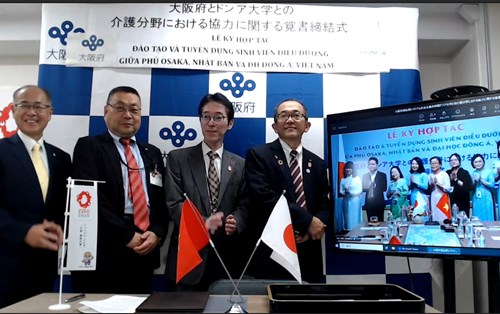 Phủ Osaka, Nhật Bản tiếp nhận sinh viên Đại học Đông Á sang Nhật làm việc