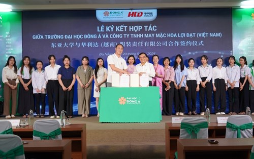 Cầu nối việc làm cho sinh viên Đại học Đông Á tiếp tục rộng mở với ký kết Hualida Việt Nam