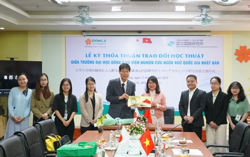 Hợp tác trao đổi học thuật giữa Đại học Đông Á & Viện Nghiên cứu Ngôn ngữ quốc gia Nhật Bản